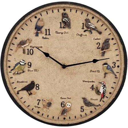 Udendørs vægur, 12 tommer vandtæt lydløs ikke-tikende batteridrevet rund vægur