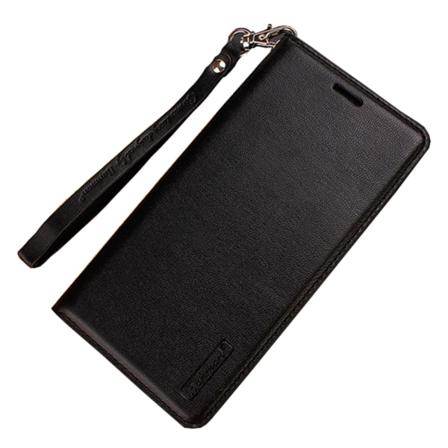 Tyylikäs HANMANin lompakkokotelo - Samsung Galaxy J4 (2018) Svart