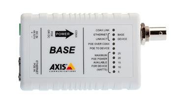 AXIS T8640 Ethernet Over Coax Adaptor PoE+ - medieomformer - 10Mb LAN, 100Mb LAN