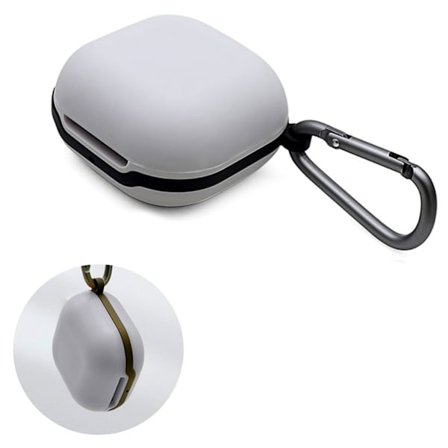 Samsung Galaxy Buds Pro enkelt silikonfodral med spänne - Grå