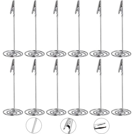 Fotoholderklips - 12 stk - Fotoholder m/klips - Fotoklips - Fotoramme