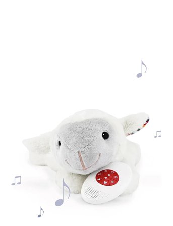 ZAZU Liz The Lamb Soft Plush With Sound - White - ONE SIZE