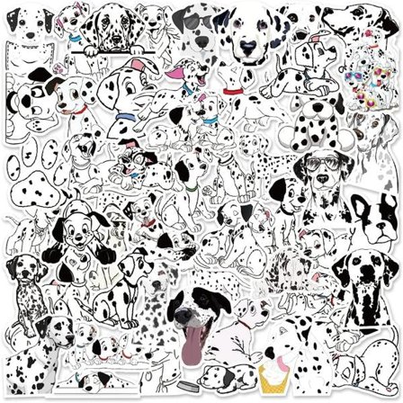 50 kpl Dalmatiankoira-tarroja Vesipullot Kannettava tietokone Puhelin