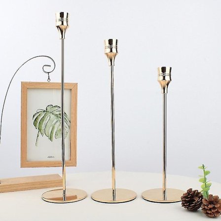 3 stk Romantiske Lysestaker Holder Luksus Lysestake Bord Hjem