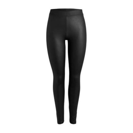 Pieces, Coated Legging Zwart, Dames, Maat:S