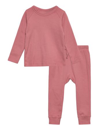 Rib Jersey Long Johns Set Sets Sets With Long-sleeved T-shirt Rosa Copenhagen Colors