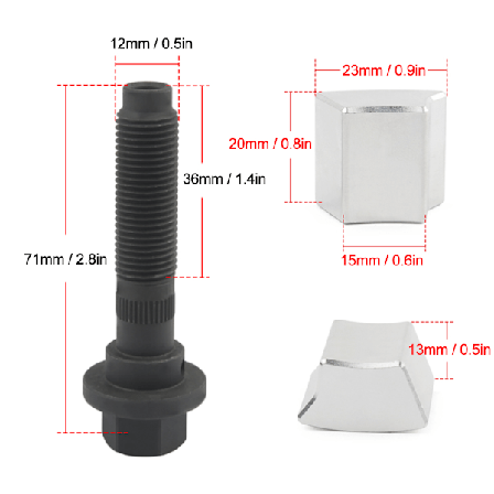Cam Phaser Lock Out Kit Monteringsbolt Eliminerer Tikkende Støy Passer for Ford 4.6 / 5.4L