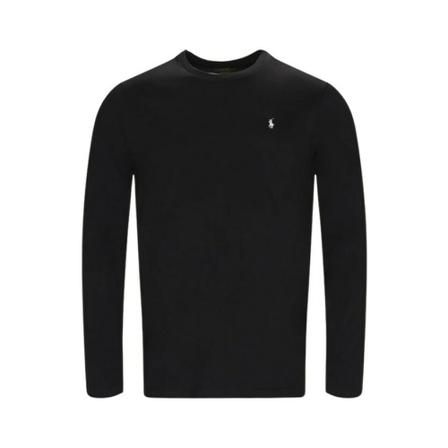 Polo Ralph Lauren 714706746 T-shirt Sort, Herre Langærmet, Størrelse: M