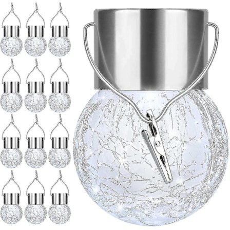 Nattljus omgivande belysning nattljus omgivande belysning utomhus hängande solcellslampor sprucket glas solcellslampor vattentät led