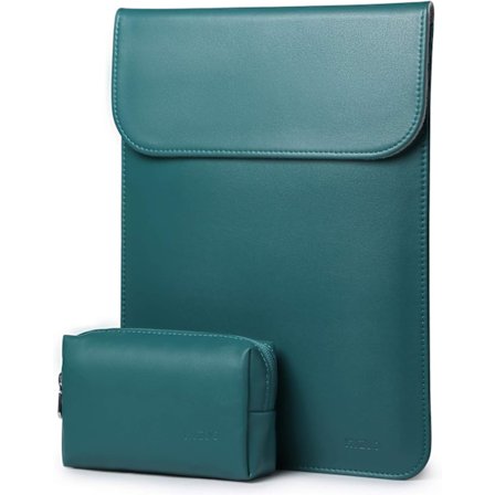 13,3-14 tums bärbar datorfodral i lammskinnsläder kompatibel med 2021 MacBook Pro 14 M1 Pro/M1 Max A2442/13,5 Surface Laptop/Gammal MacBook Air 13/HP 