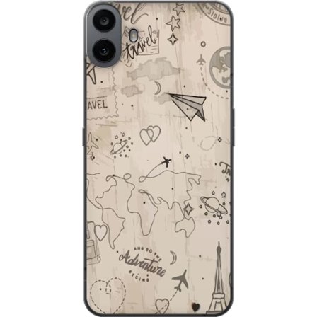 Yhteensopiva Puhelinkuori Nothing CMF Phone 1 Tulevaisuuden aseistettu sankari vaaleanpunaisessa ja kultaisessa puvussa, jossa hehkuvaa energiaa drama