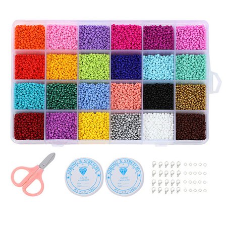 4000 Engros Pony Perler, Multifarvede Armbåndsperler, Perler til