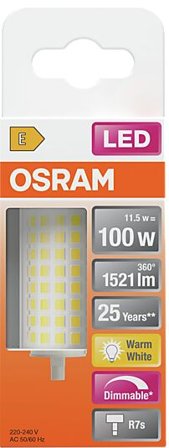 OSRAM Led Line R7S 100 1521lm klar 78Mm Kort Dimbar Varmhvit
