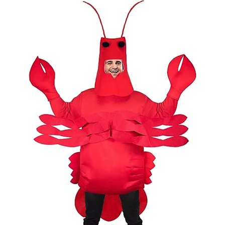 Vuxen Hummer Man Fancy Dress Nyhet Kostym (Standard)