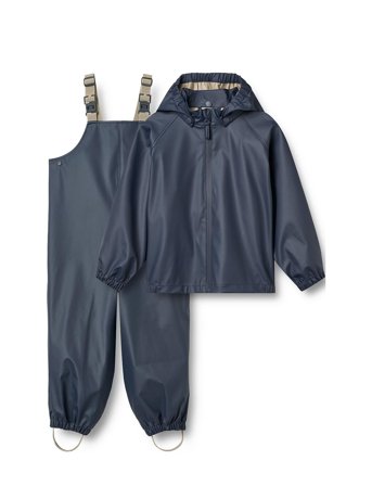 Wheat Rainwear Charlie Set - Navy - 110