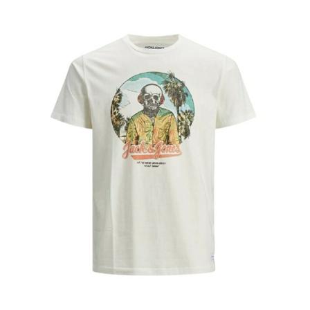 Jack & Jones Daays T -Shirt , Wit , Heren , Maat: M