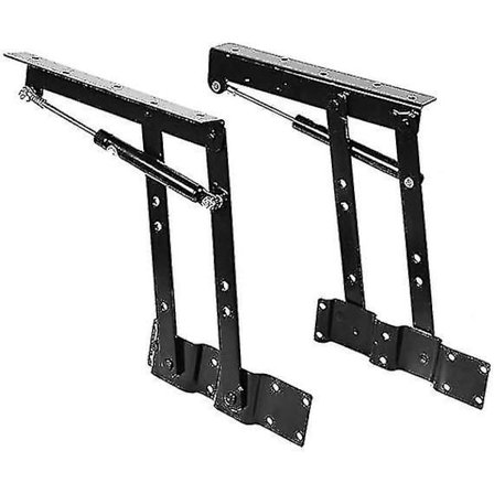 2x Praktisk Heavy Duty Stål Løftebordmekanisme Hardware Topp Løfte Ramme Møbler