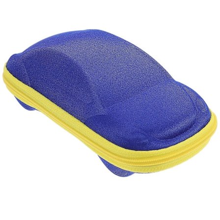 Bilformad Glasögonfodral Sött Glasögonfodral med Dragkedja Portabelt Glasögonfodral för Barn