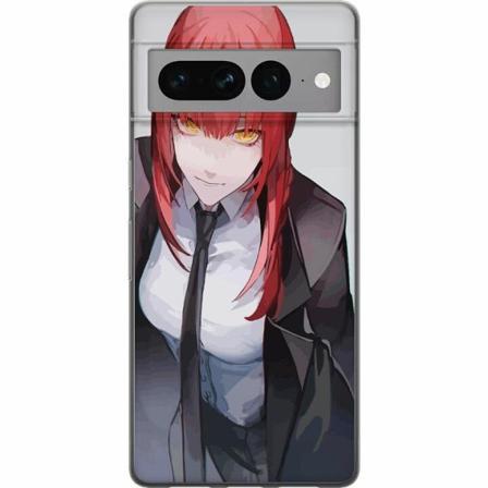 Google Pixel 7 Pro Genomskinligt Skal Makima Chainsaw Man