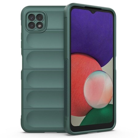 Blødt grebsformet cover til Samsung Galaxy A22 5G - Grøn