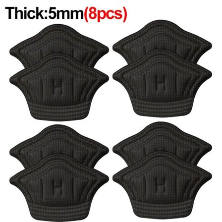 8 deler innersåler lapp hæl puter for sport sko justerbar størrelse hæl pute smerteavlastning pute innlegg innersåle hæl beskytter klistremerker