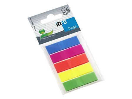 info Index 43x12mm 5 färger plast - Lyreco - Kontorsmaterial - Indexflikar och märkflikar - Indexflikar i plast