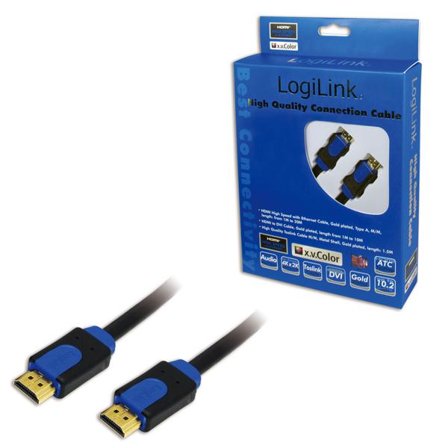 LogiLink HDMI-Kabel Anschl. 19pin St/St 5.00m sw 1