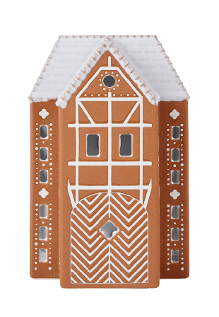 Kähler Ljuslykta Pepparkakshus Large Ljuslyktor & ljushållare Brun SizeL