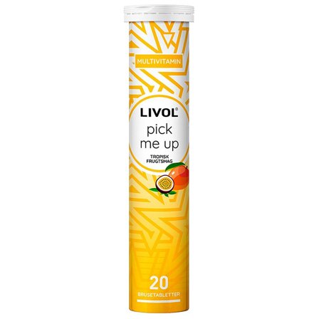Livol Pick Me Up - Multivitamin 20 brusetabletter, Helse & Madvarer, B-vitamin, Øvrige
