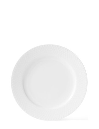 Rhombe Tallerken White Lyngby Porcelæn