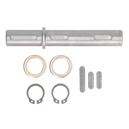 Utgang Enkel Aksel Diameter 18mm 0.71in Lengde 128mm 5.04in for Snekkegir Reduksjonsgir NMRV040 RV040 Nema34 Steppermotor