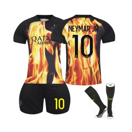 (2023/24 Paris Special Joint #10 Neymar jR Flame Edition fotbollströjasatser Svart 37