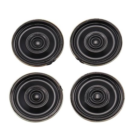 4 stk 0,5w 8 Ohm 28mm Dia Mini Metall Inne Magnet Musikkspiller Høytaler