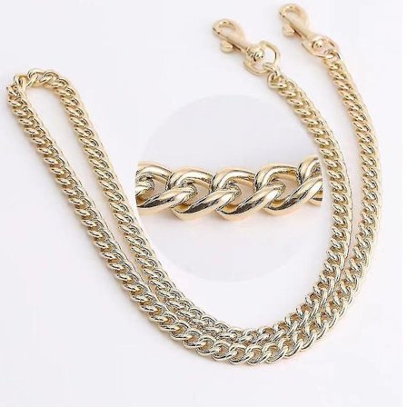 60cm/120cm Handbag Metal Chains Shoulder Bag Strap Diy Purse Chain Detachable Replacement Purse Chain Strap For Crossbod