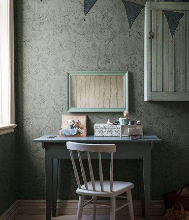 Newbie | Tapeta ze zwierzęcym wzorem | Zielony