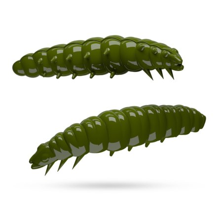Libra Lures Larva 45 Garlic (8-pack) - Olive