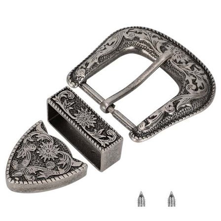 Beltespenne Vintage Design Beltespenne Western Beltespenner Sett Menn Enkelt Cowboy Beltedekorasjon Håndlaget Spenne(40mm)