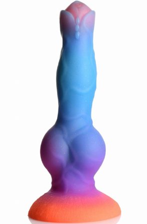 Leuchtet im Dunkeln Silikon Alien Dildo 21,5 cm