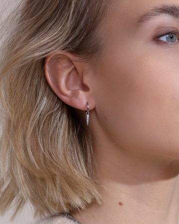 Edblad Peak Hoops Mini Steel Couleur argent Bijoux Fille - Kids Brand Store