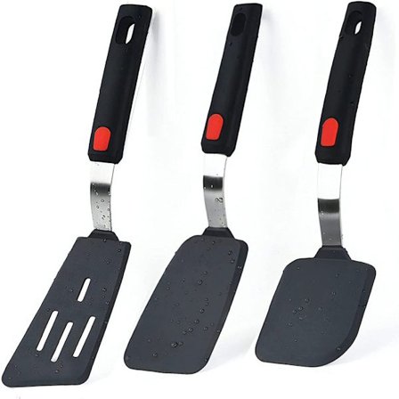 3 Stk Silikon Spatel Turner Sett Silikon Spatel Kjøkken