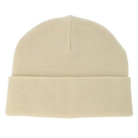 Equip - Beige shortbeanie Beanie - Blank Off White Short Beanie @ Hatstore