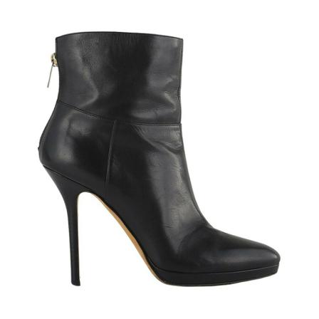 Jimmy Choo Pre-owned, Pre-owned Boots Zwart, Dames, Maat:38 EU,leer