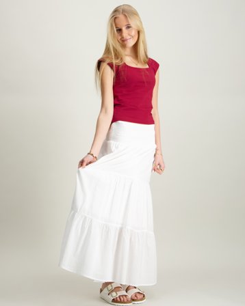 RYVLS Summer Maxi Skirt Hvit Skjørt Jente - Kids Brand Store