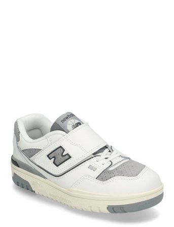 New Balance 550 Kids Bungee Lace With Hook & Loop Top Strap New Balance White