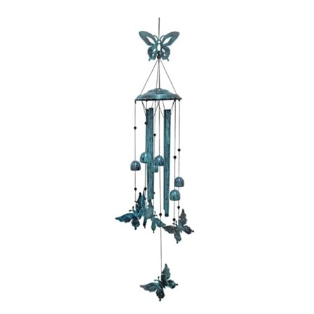 Sommerfugle Vindspil, Blå Metal Vindspil til Udendørs, Sommerfugle Gaver til Kvinder, Sommerfugle Dekorationer, Udendørs Dekoration