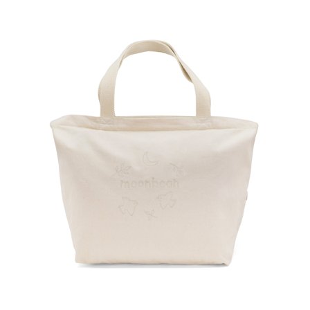 Ruime beige baby luiertas met vakken en rits voor je kinderwagen