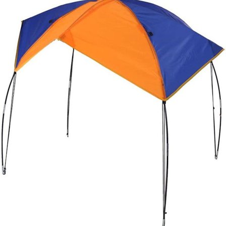 Telt, sammenleggbar kalesje for oppblåsbar båt og camping, 2-4 personer, solbeskyttelse kalesje KLB