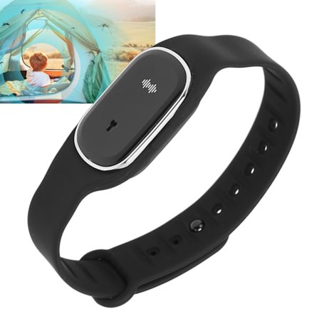 Avvisende klokke USB-lading Langvarig bærbar Sonic elektronisk avvisende armbåndsur Svart