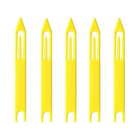Fiskenet Shuttle Nåle Shuttles Reparation Tatting Nåle Net Shuttles Gul Plastik Fiskenet Shuttles 20stk Flot 11x0.7cm