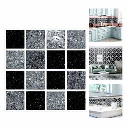Fliseklistermærker til Badeværelse og Køkken, 30 Stk. Vandtætte Fliseklistermærker Vægklistermærker, Selvklæbende Fliseklistermærker til Vægfliser 